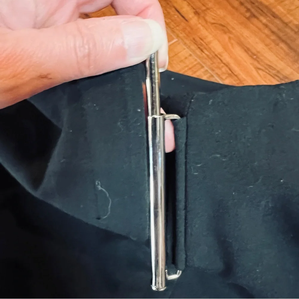 The Limited size 4 Small Stretch Black Dressy Buckle Mini Wrap Skirt
